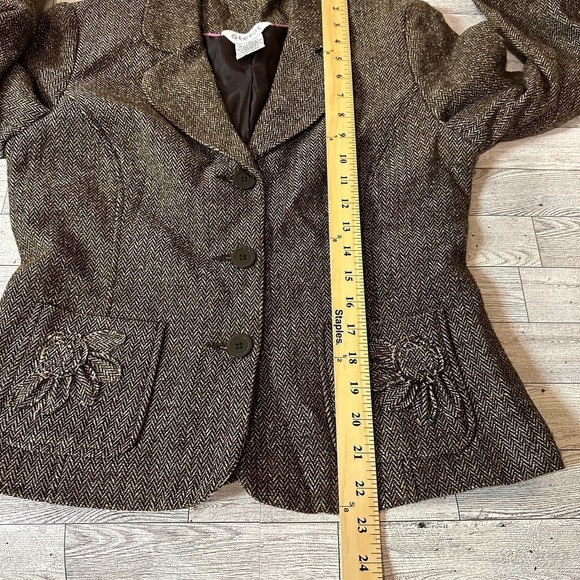 George | Tweed Blazer Jacket | Darkest Brown | Size: 10 - Picture 9 of 10